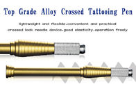 Pena manual feito a mão da tatuagem do ouro para a operação da sobrancelha e do bordo, ferramentas permanentes da composição