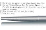 pena de prata longa da tatuagem da sobrancelha da agulha de 17.3cm Microblading