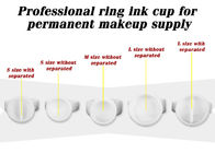 Copos plásticos brancos da tinta do anel de dedo para a fonte permanente da composição