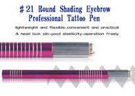 A composição permanente do CE utiliza ferramentas a lâmina redonda Handpiece da pena manual cosmética da tatuagem