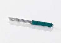 Da lâmina verde redonda da protecção da tatuagem 9 ferramenta permanente das agulhas da composição