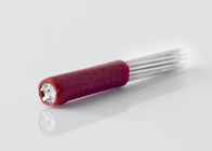 O cosmético compo a lâmina vermelha redonda da protecção das agulhas 21 de Microblading