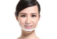 Máscara plástica sanitária médica da tampa da boca da tatuagem transparente da sobrancelha reusável