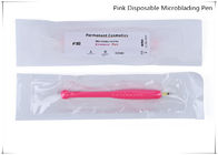 A composição permanente descartável cor-de-rosa utiliza ferramentas a pena manual de Microblading da sobrancelha # lâmina de 18 U