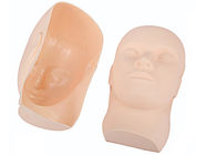 Máscara permanente de borracha da pele da prática da composição da cor da pele 3D com olhos fechados