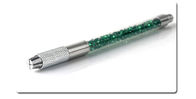 Cristal &amp; ferramentas permanentes plásticas da composição brancos, verde, ouro, cor-de-rosa