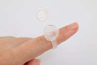 Os acessórios da tatuagem do CE, copo permanente plástico transparente do anel com único esterilizam o saco