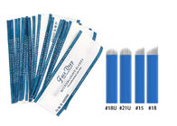agulhas descartáveis de Microblading das lâminas de 0.16mm Nami para a cor do azul do lápis de olho