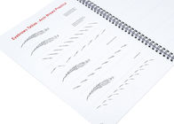 Livro inglês da tatuagem da sobrancelha do exercício de Microblading para o treinamento da UGP