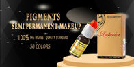 Pigmentos permanentes orgânicos da composição 38 tintas cosméticas da tatuagem das cores