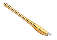 Ferramentas permanentes luxuosas douradas da composição, tipo manual da lâmina da pena #14 #17 #18U de Microblading