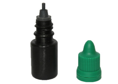 Garrafa de tinta preta cosmética vazia durável com o recipiente verde do tampão, CE